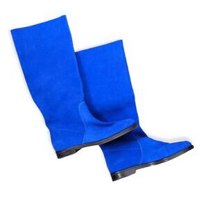 Sergio Rossi Blue Knee-High Boots